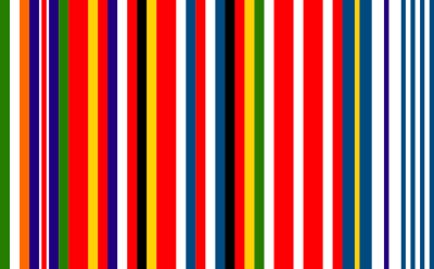 Propuesta de bandera europea diseñada por el arquitecto Rem Koolhaas en 2002. (Wikimedia Commons)